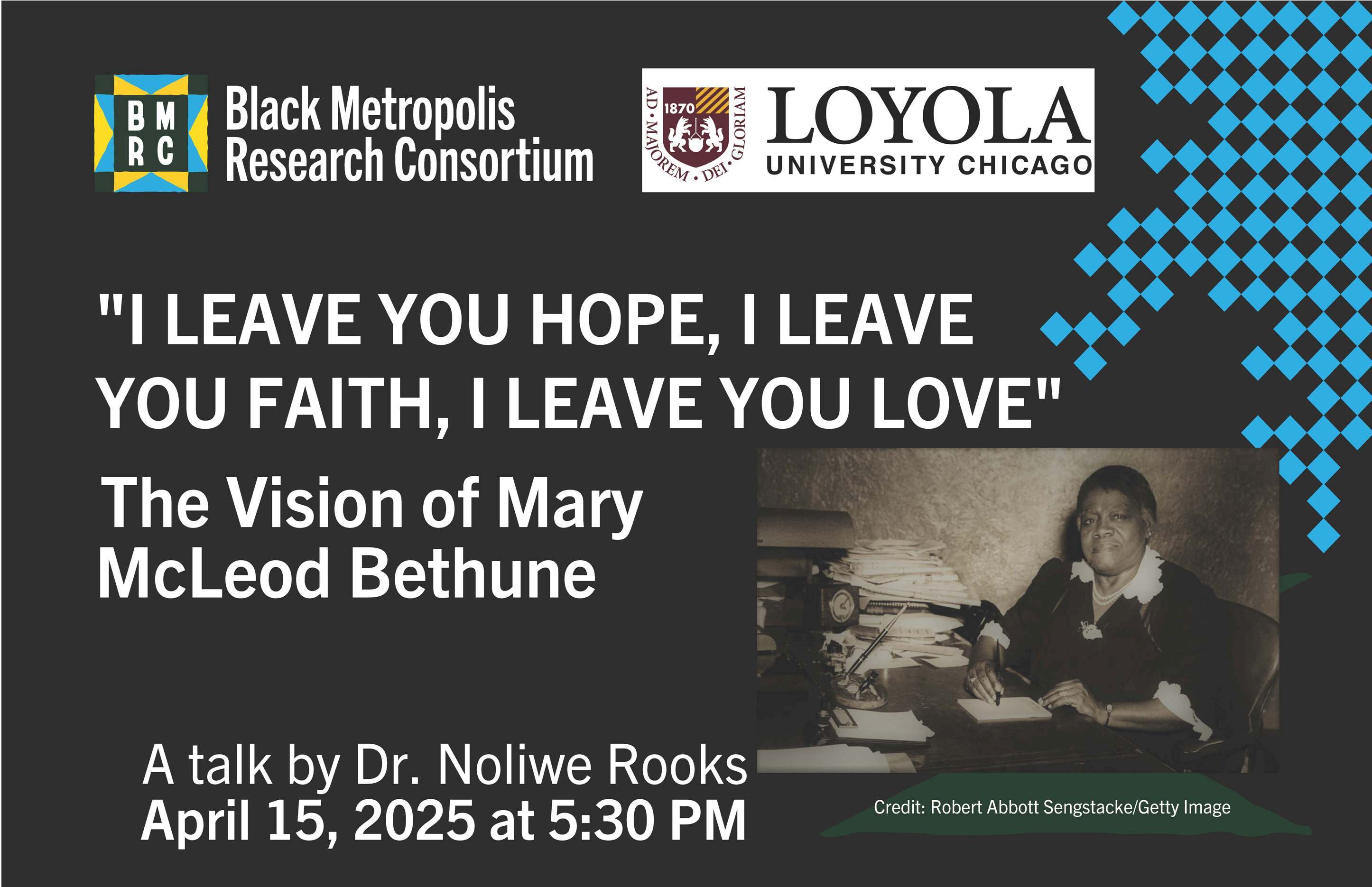 The Vision of Mary McLeod Bethune: A talk by Dr. Noliwe Rooks